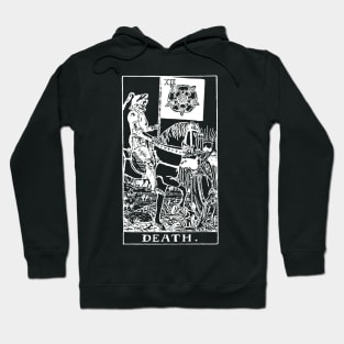 Death Tarot in white Hoodie